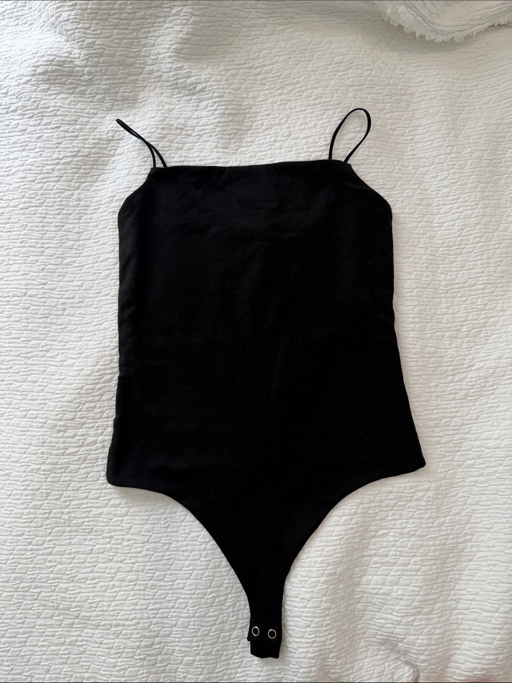 Banana Republic Black Spaghetti-Strap One-Piece Bodysuit
